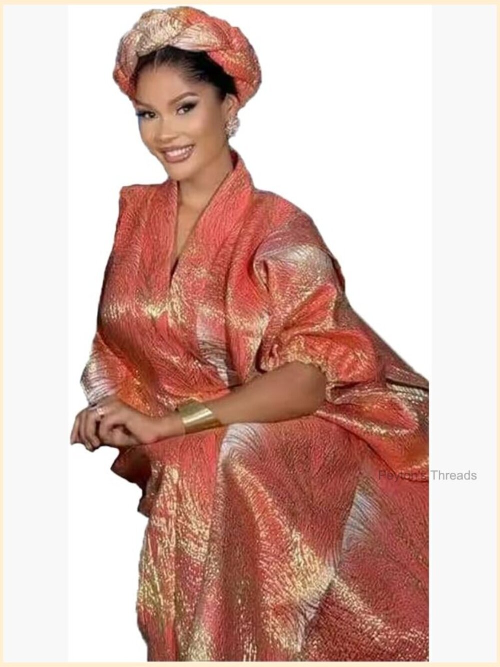 African Fancy Bubu Dress Embroidery Pattern Maxi Dress Jaquard